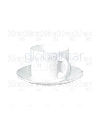 taza-cafe-con-leche-c/plato-arcopal-restaurant-blanco