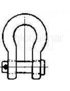 shackle-bow-flat-head-pin,-galv-jis-ba-70mm-swl-30ton---