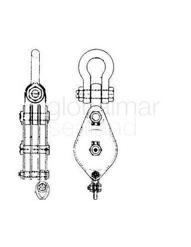 block-cargo-steel-w/becket,-jis-f3421-3b-triple-430mm---