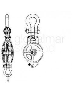 block-cargo-caststeel-w/becket,-jis-f3428-2rb-double-340mm---