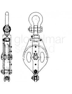 block-cargo-steel-w/becket,-jis-f3429-1br-single-480mm---