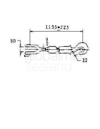 turnbuckle-galv-tb-14-423,-jaw&swivel-pipe-body-b/l-42ton---