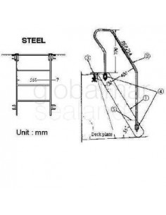 lladder-bulwark-steel,-height-1.1-meters-(from-deck-to-the-handrail)-width-60cm