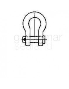 shackle-bow-flat-head-pin,-galv-jis-m-ba-70mm-swl-31.5ton---