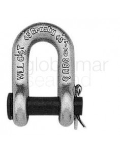 shackle-chain-forged-crosby,-round-pin-s-215-black-1-1/4"---