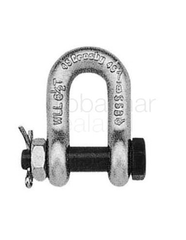 shackle-chain-forged-crosby,-bolt-type-g-2150-galv-3/4"---