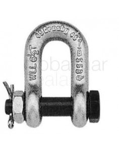 shackle-chain-forged-crosby,-bolt-type-s-2150-black-1-3/8"---