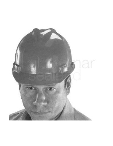 helmet-safety-slotted-v-gard,-w/satz-on-suspension-gray---